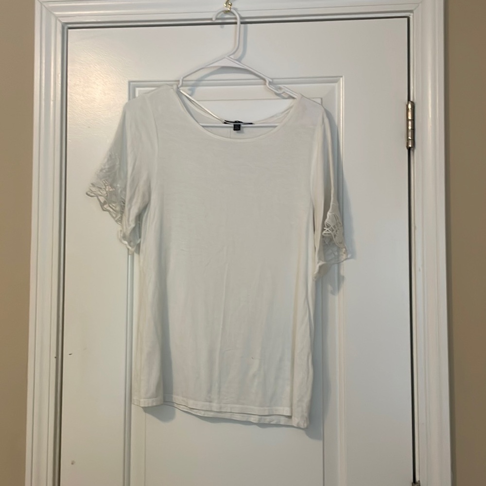 White Short Sleeved Top